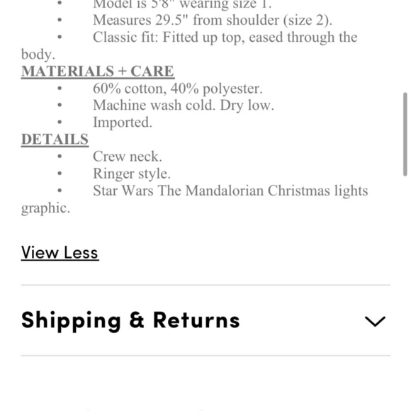 Star Wars Black T-Shirt with Baby Yoda Design - Picture 5 of 5